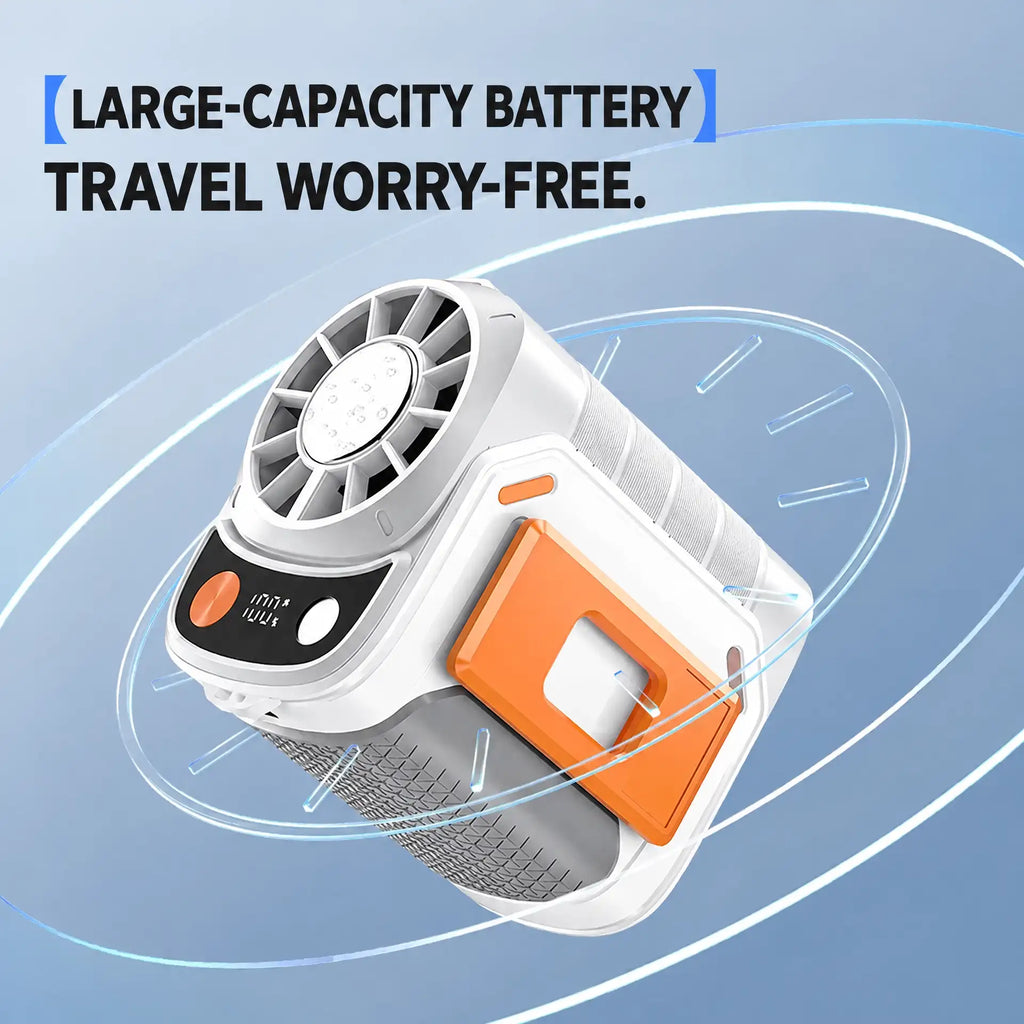 Portable waist fan with ice-ceramic cooling – view 4