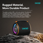 OKOP KP-808 Portable RGB Bluetooth Speaker with Heavy Bass & Long Battery Life