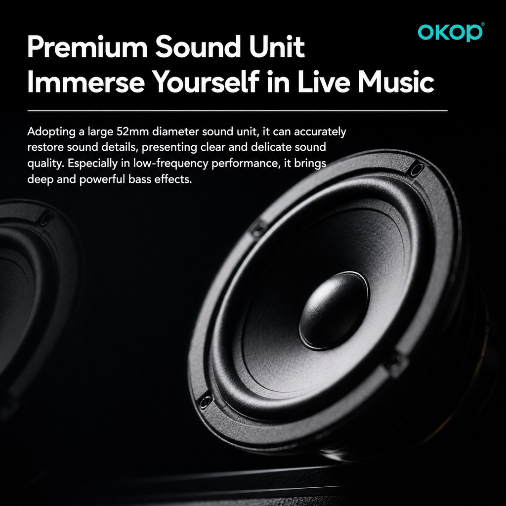 OKOP KP-808 Portable RGB Bluetooth Speaker with Heavy Bass & Long Battery Life