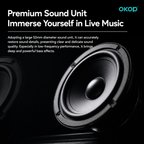 OKOP KP-808 Portable RGB Bluetooth Speaker with Heavy Bass & Long Battery Life