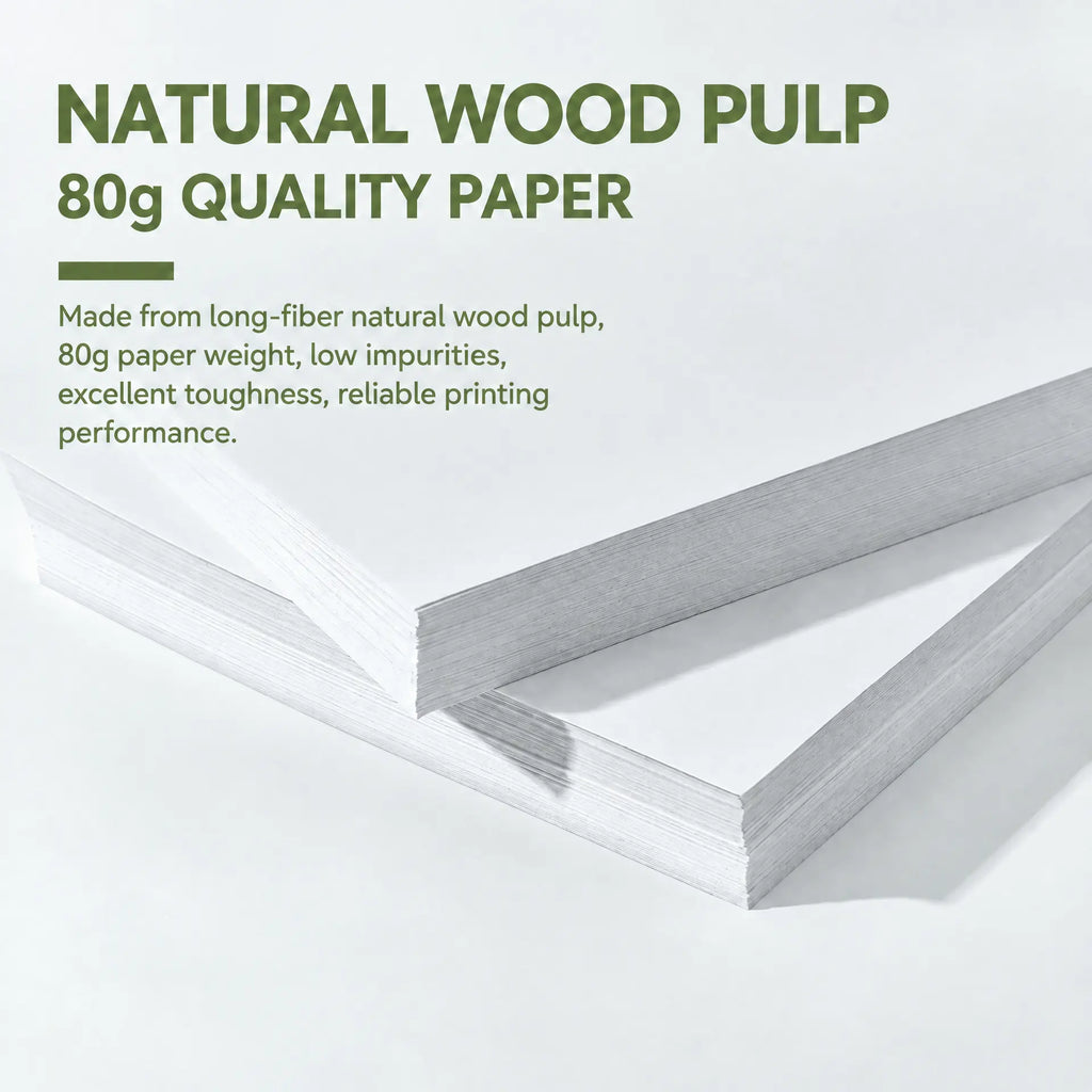 80 GSM Natural Wood Pulp High Quality Copy Paper