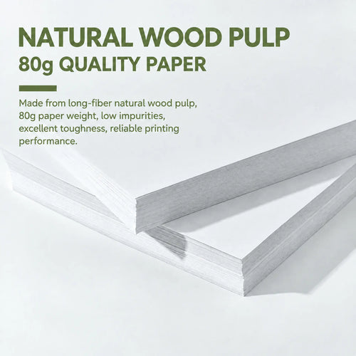 80 GSM Natural Wood Pulp High Quality Copy Paper