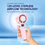 120-level rechargeable handheld fan with cooling function – view 4
