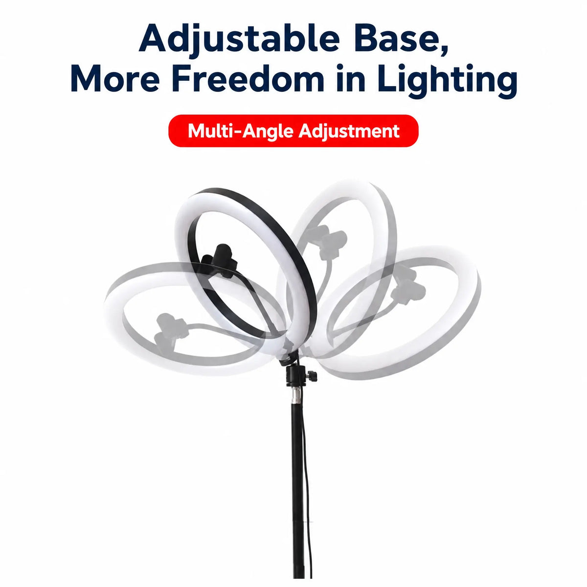 26CM LED Ring Fill Light with Phone Holder & Tripod Stand – Adjustable Beauty Light for Live Streaming, Photography & Video