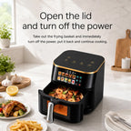Merlot Yum 10L Large Capacity Visual Air Fryer with 12 Preset Menus & Touch Control