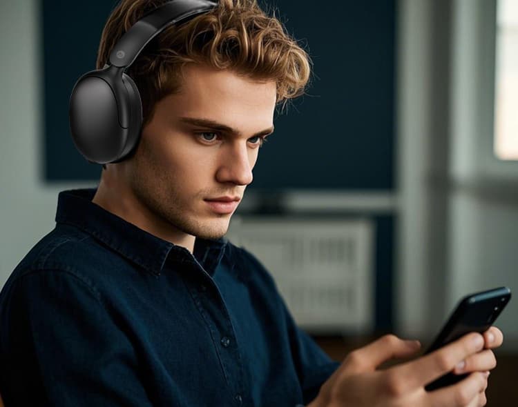 TAZATA L18 wireless noise cancelling Bluetooth headphones - product image 5