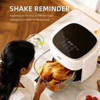 Greenlife 4.5L Smart Touch Multi-Function Air Fryer with Glass Pot Oil Free Cooking, High-Speed & Time-Saving