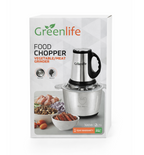 Greenlife Multifunctional Food Chopper | Stainless Steel Jar Vegetable & Meat Grinder Fruit Cutter Mixer