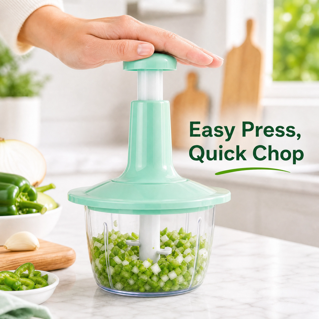 Greenlife 1.5L plastic  multi function food chopper manual vegetable meat grinder