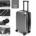 GoinC Primeval Forest Series Lightweight Triple-Layer Bayer PC Hard Shell Spinner Luggage with TSA Customs Lock