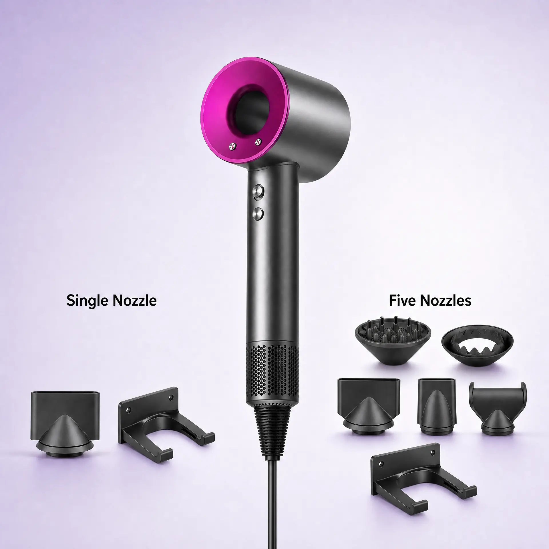 Professional High-Speed Hair Dryer with Ultra-Fast Drying and Ionic Care