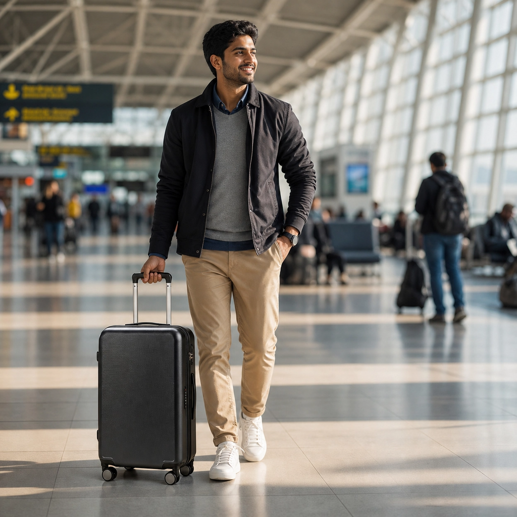 Premium Aluminum Frame Hard Shell Luggage, Silent Spinner Wheels, TSA Lock, Lightweight Business Travel Suitcase