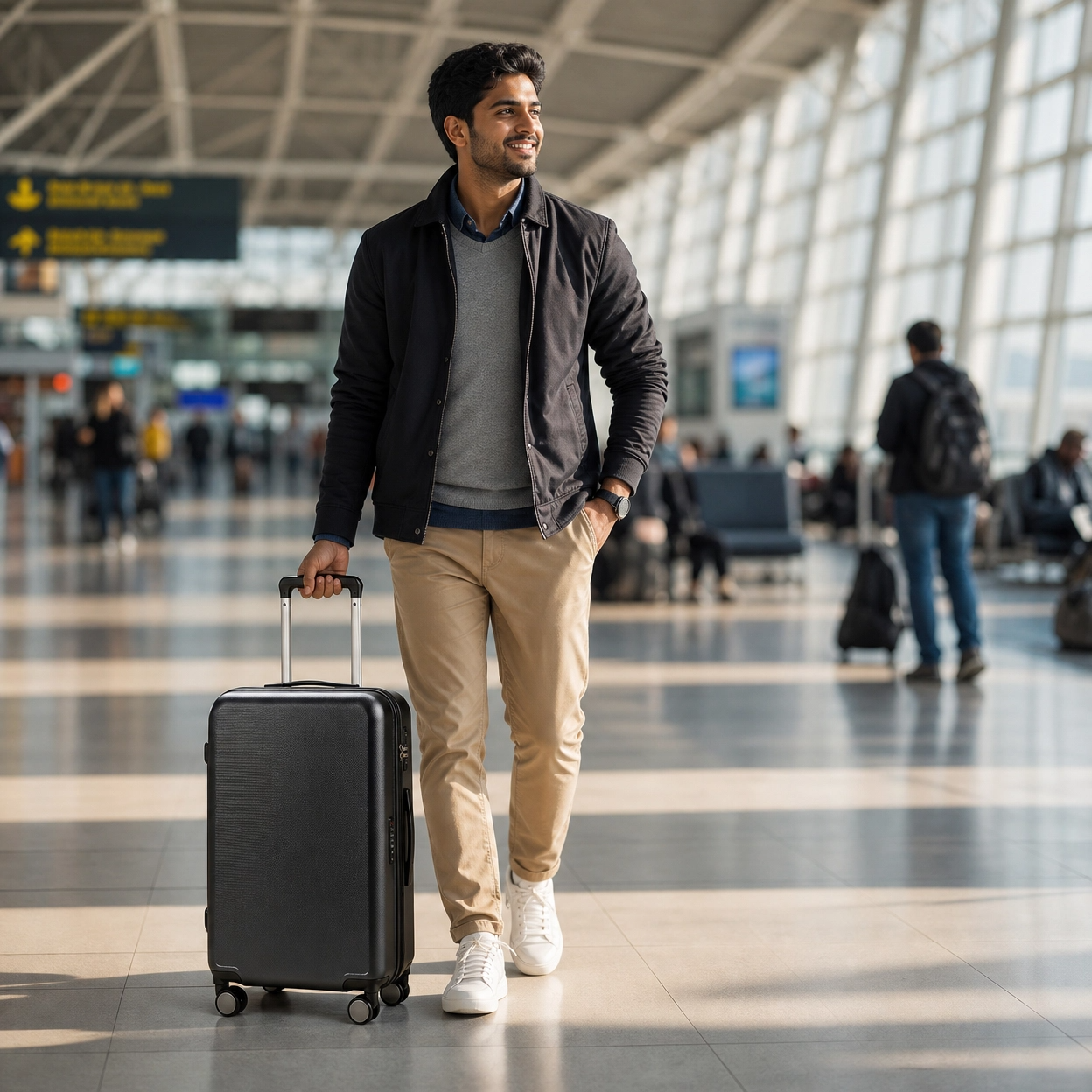 Premium Aluminum Frame Hard Shell Luggage, Silent Spinner Wheels, TSA Lock, Lightweight Business Travel Suitcase