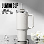 40oz (1200ml) Insulated Stainless Steel Tumbler with Handle – Leak-Proof, Triple-Wall Vacuum Travel Mug for Hot & Cold Drinks, Car Cup Holder Friendly, Sweat-Proof, BPA-Free