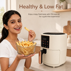 7L Large Capacity digital touch Air Fryer 220V – Oil Free with Non-Stick Basket | Multi-Function Baking, Roasting & Grilling