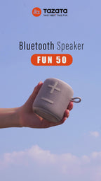TAZATA FUN50- IPX7 Waterproof Small Bluetooth Speaker With Extended 4-20 Hour Battery Life