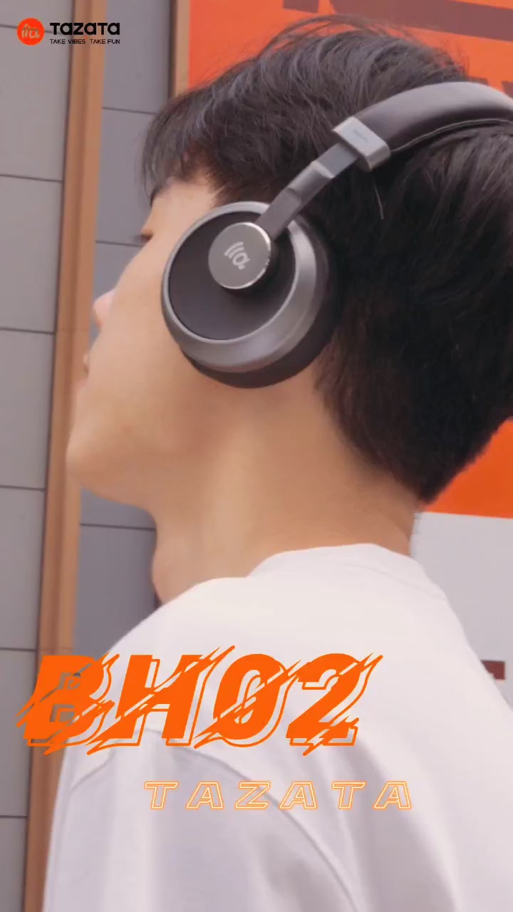 TAZATA BH02 Bluetooth Wireless Headphone 20Hz-20kHz Frequency Response 35 Hours Playing time