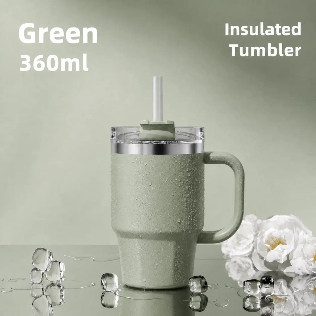 Solo Sip 360ml stainless steel insulated tumbler with handle and straw - product image 4