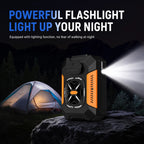 Outdoor Waist-Mounted Portable Fan - 2-in-1 Cooling & Emergency Power Bank