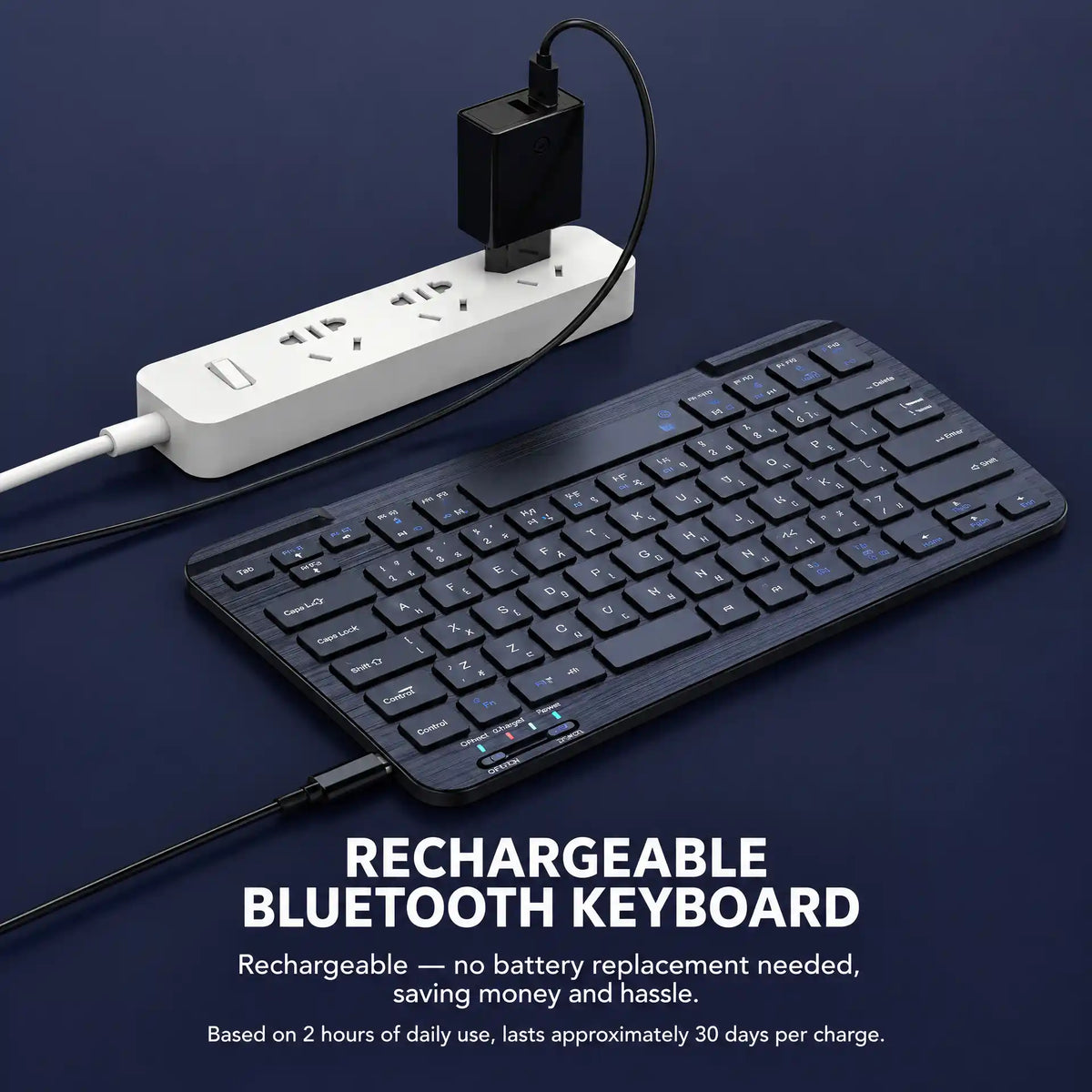 Rechargeable Bluetooth Wireless Keyboard – view 5