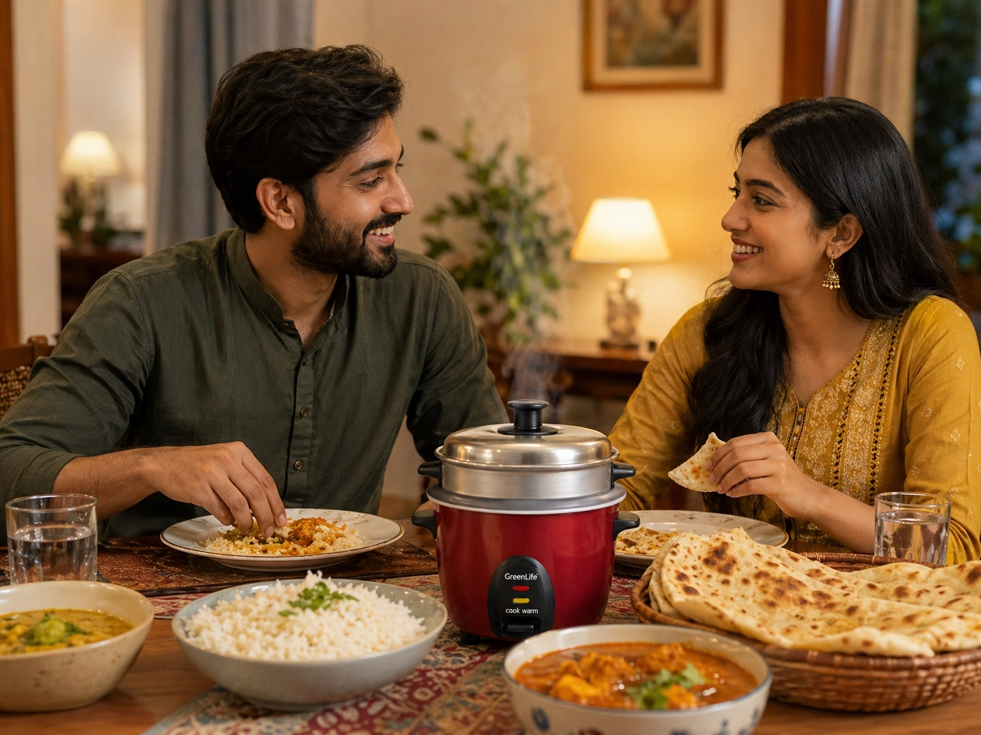 GreenLife 0.6L Mini Electric Rice Cooker – Automatic Cooking, Quick & Convenient, Perfect for Small Meals