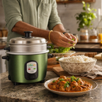 GreenLife 1.0L Automatic Electric Cooker - Compact 400W Rice Cooker with Keep-Warm Mode & Triple Safety System (5-Cup Capacity)
