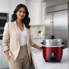 GreenLife 0.6L Mini Electric Rice Cooker – Automatic Cooking, Quick & Convenient, Perfect for Small Meals
