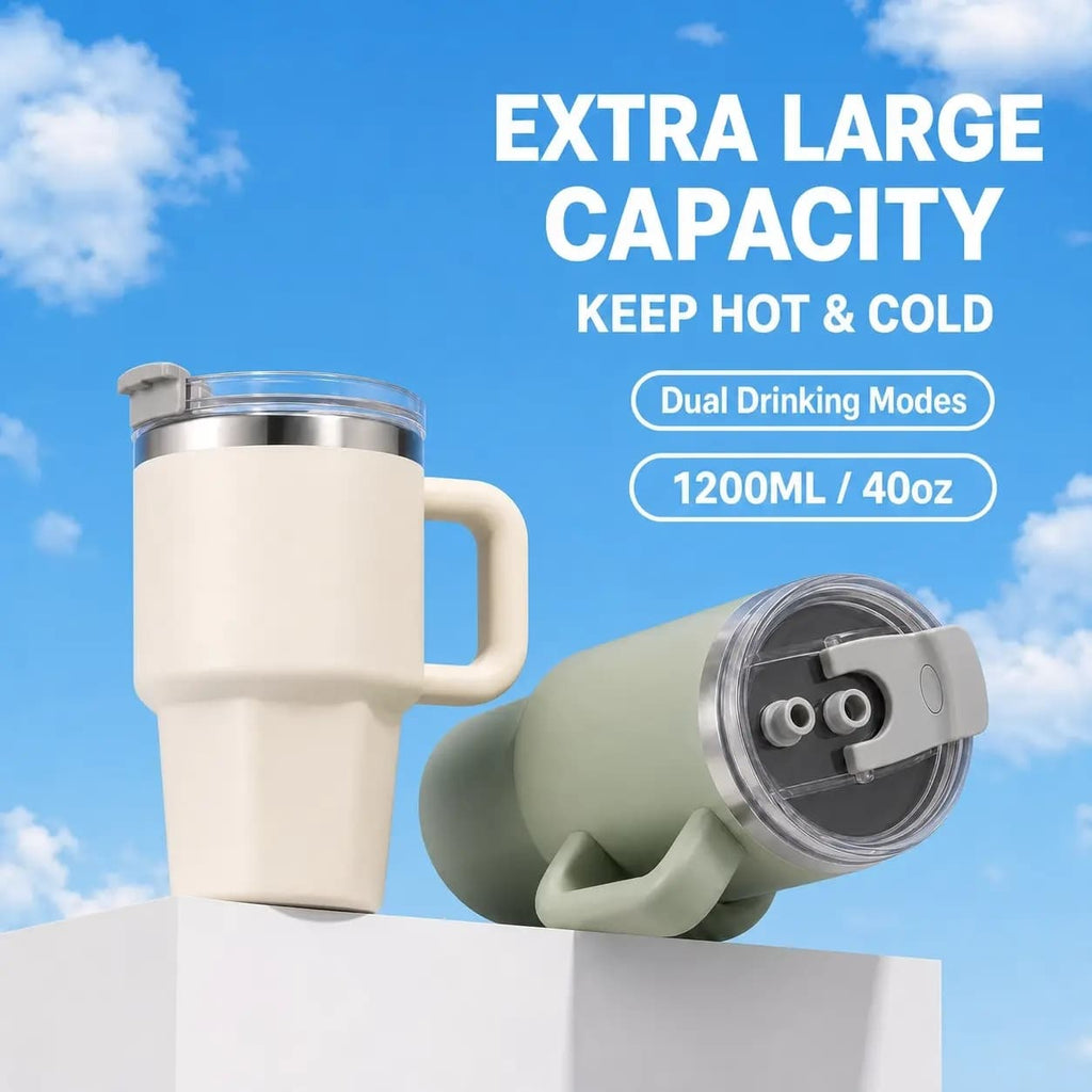 Solo Sip 360ml stainless steel insulated tumbler with handle and straw - product image 7