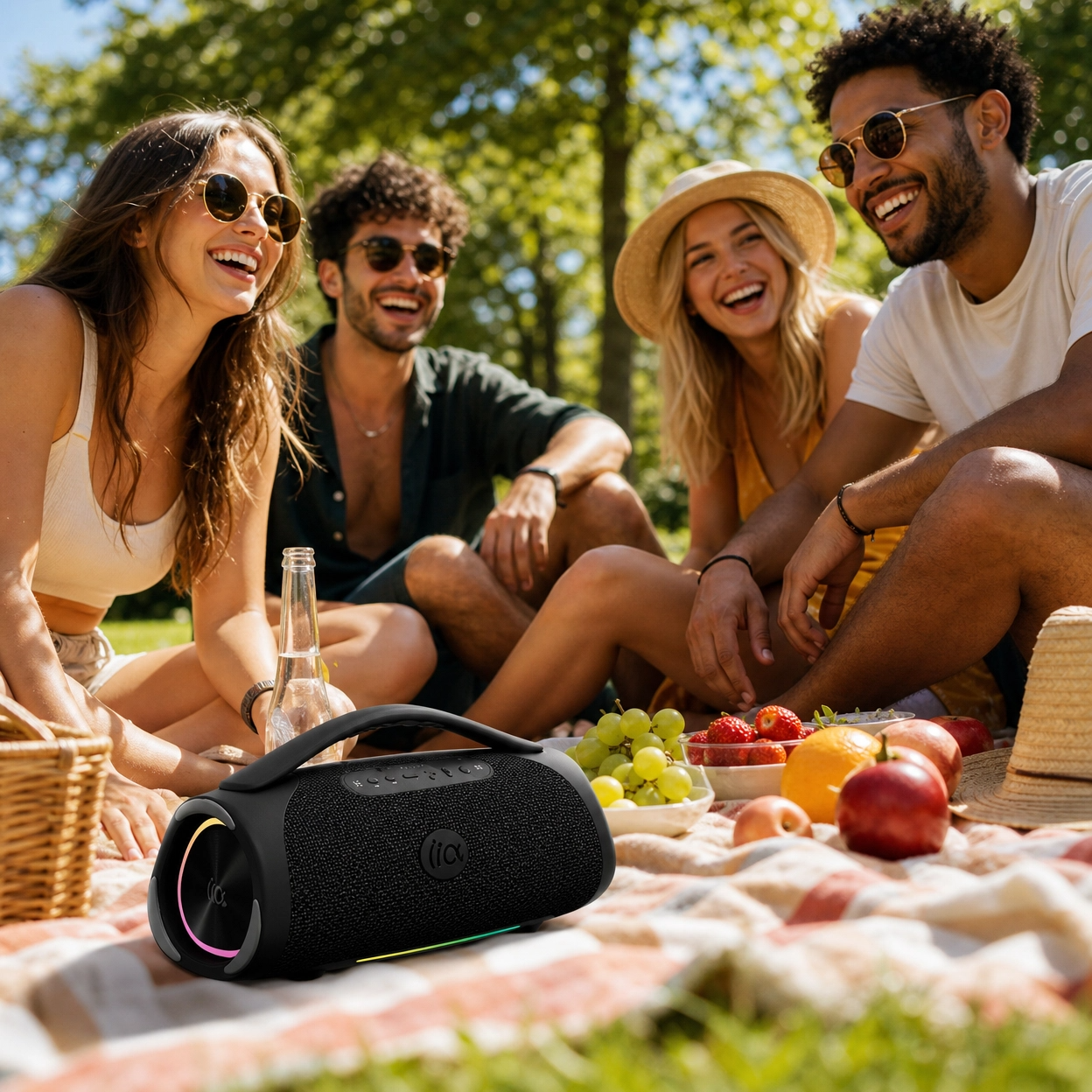 TAZATA BOOMBLAST MAX IPX7 portable Bluetooth Speaker Waterproof Wireless Party Stereo With 4 To 10 Hours Battery Life