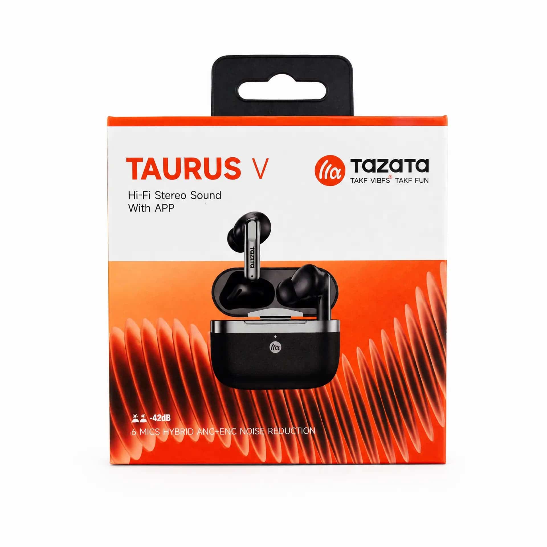 TAZATA TAURUS V Bluetooth 5.4 Wireless Earbuds – -42dB Active Noise Cancellation