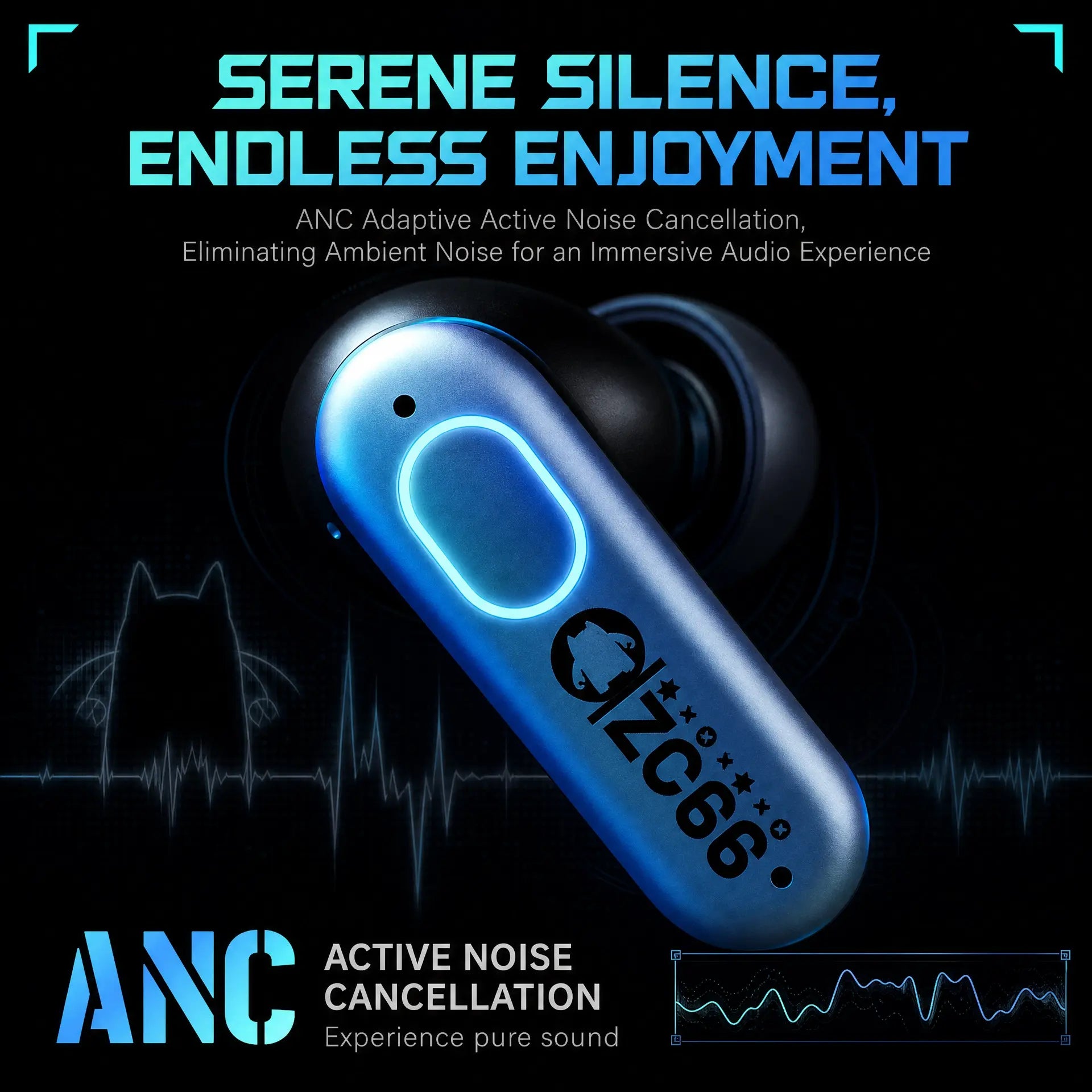 ZOMBIESCAT ZC66 Hibernation Pod ANC Gaming Wireless Earbuds Summary